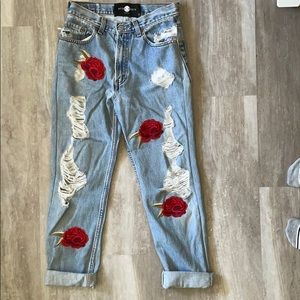 Nasty Gal Rose Levi Jeans